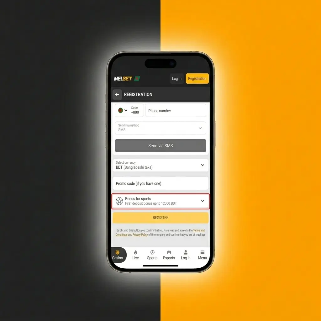 Melbet welcome bonus claim steps showing registration, deposit, and bonus activation process in Bangladesh