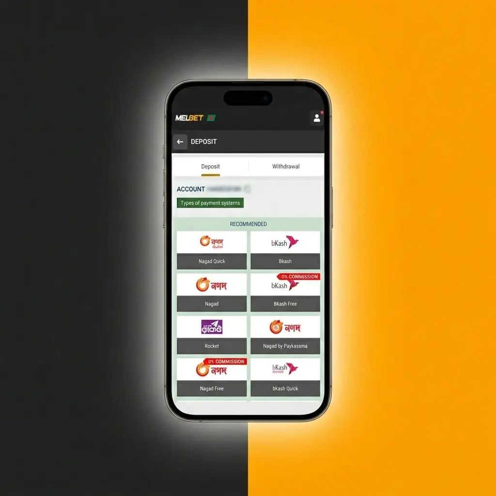 Melbet welcome bonus claim steps showing registration, deposit via bKash or Nagad, and bonus activation process