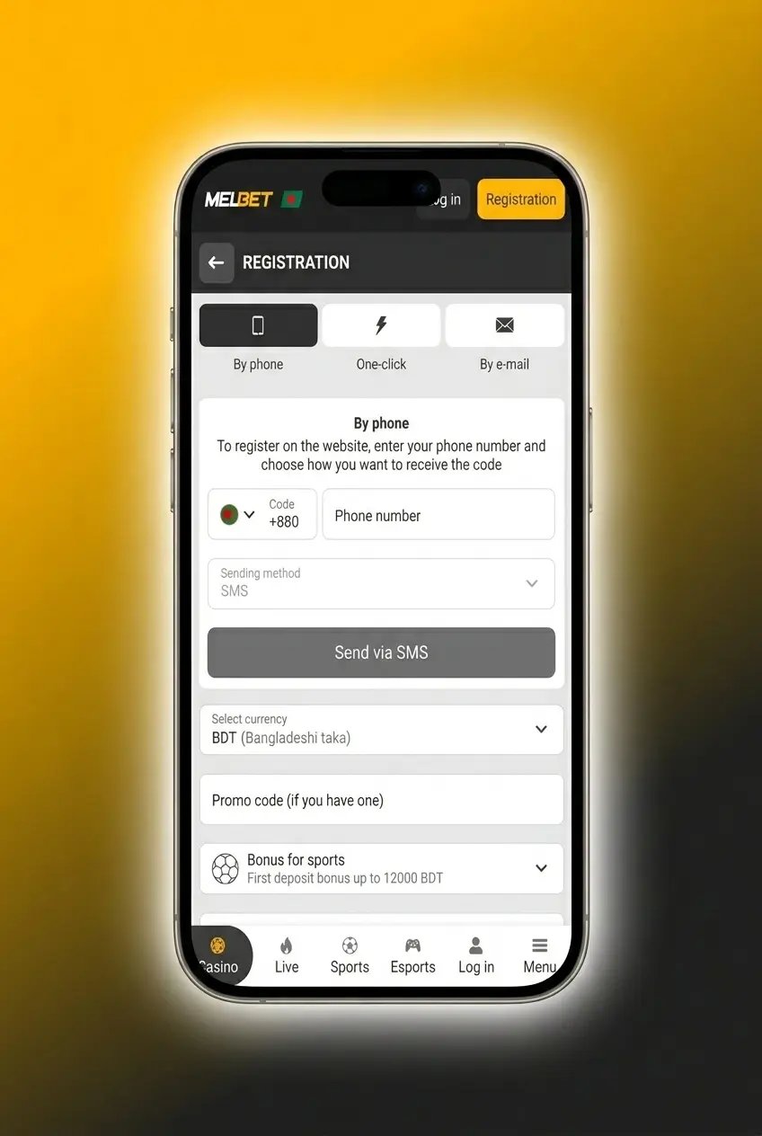Step-by-step guide showing how to place a sports bet on Melbet platform with bet slip and odds selection